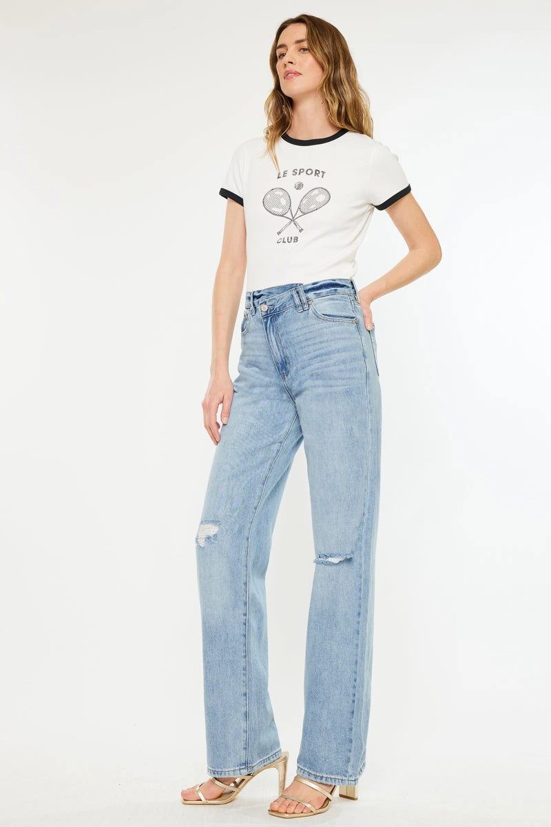 Wanda Ultra High Rise 90's Straight Leg Jeans
