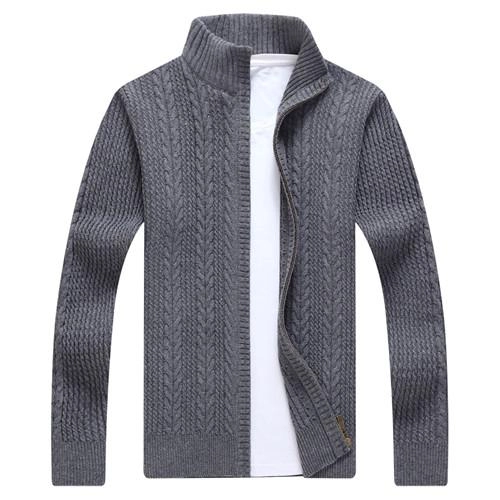 West Louis™ Autumn Whiter Knitwear Zipper Sweater