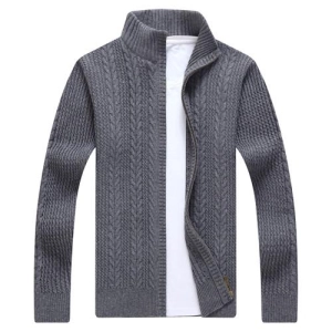 West Louis™ Autumn Whiter Knitwear Zipper Sweater