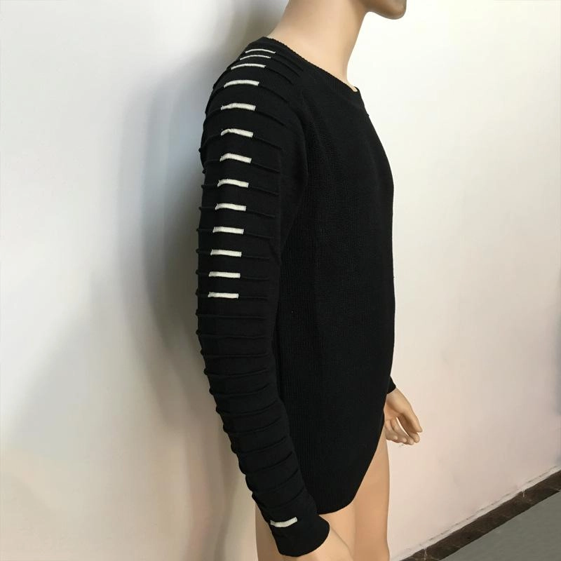 West Louis™ Round Neck Patchwork Quality Knitted Pullover
