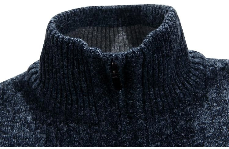 West Louis™ Zipper Turtleneck Cardigan
