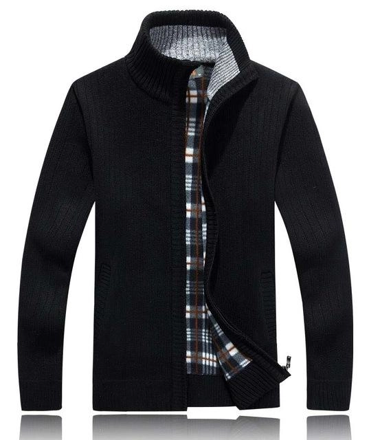 West Louis™ Zipper Turtleneck Cardigan