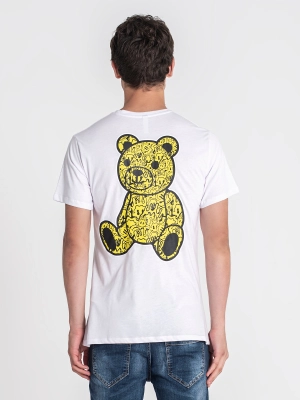 White Smiley Bear Tee