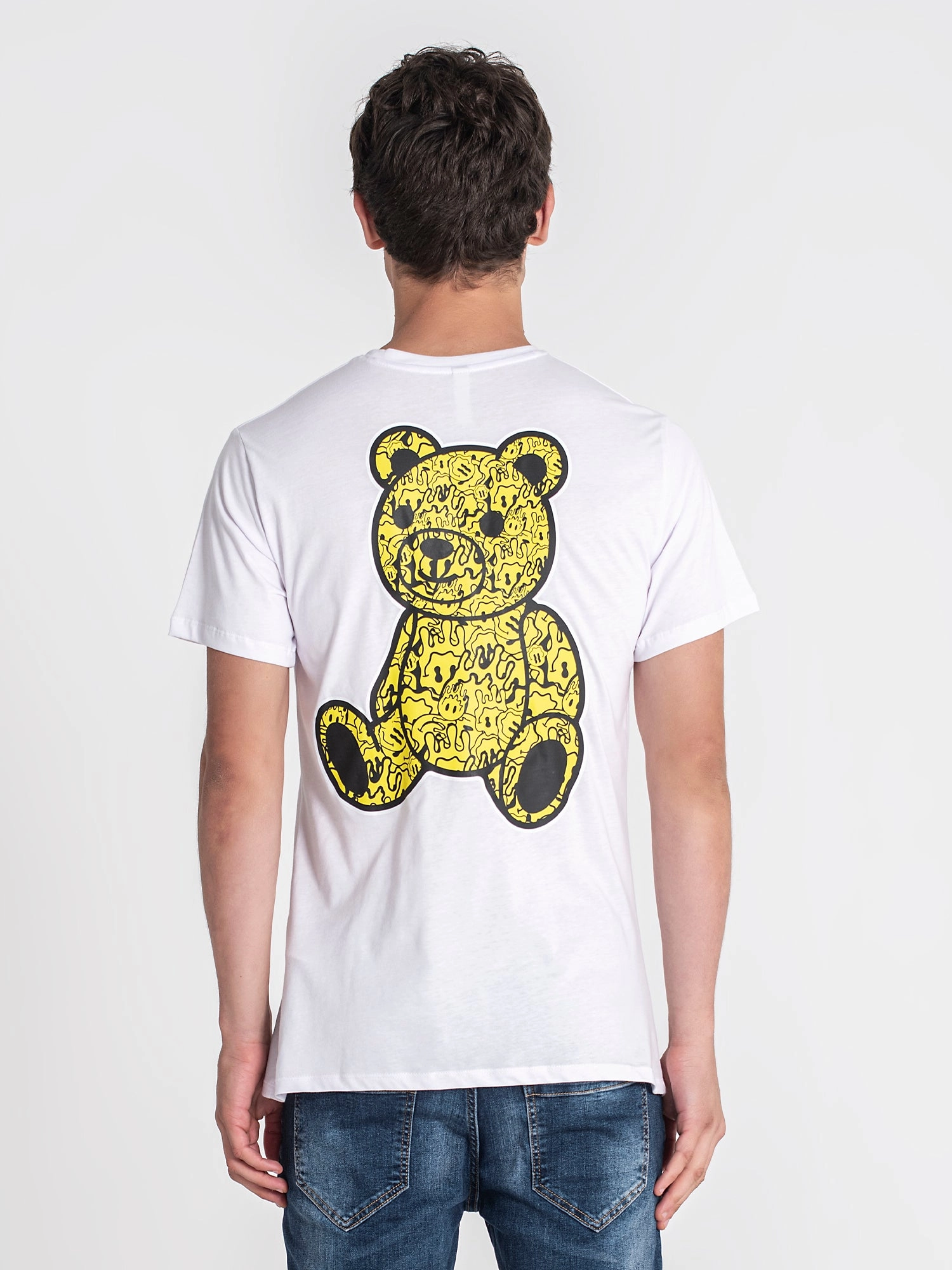 White Smiley Bear Tee