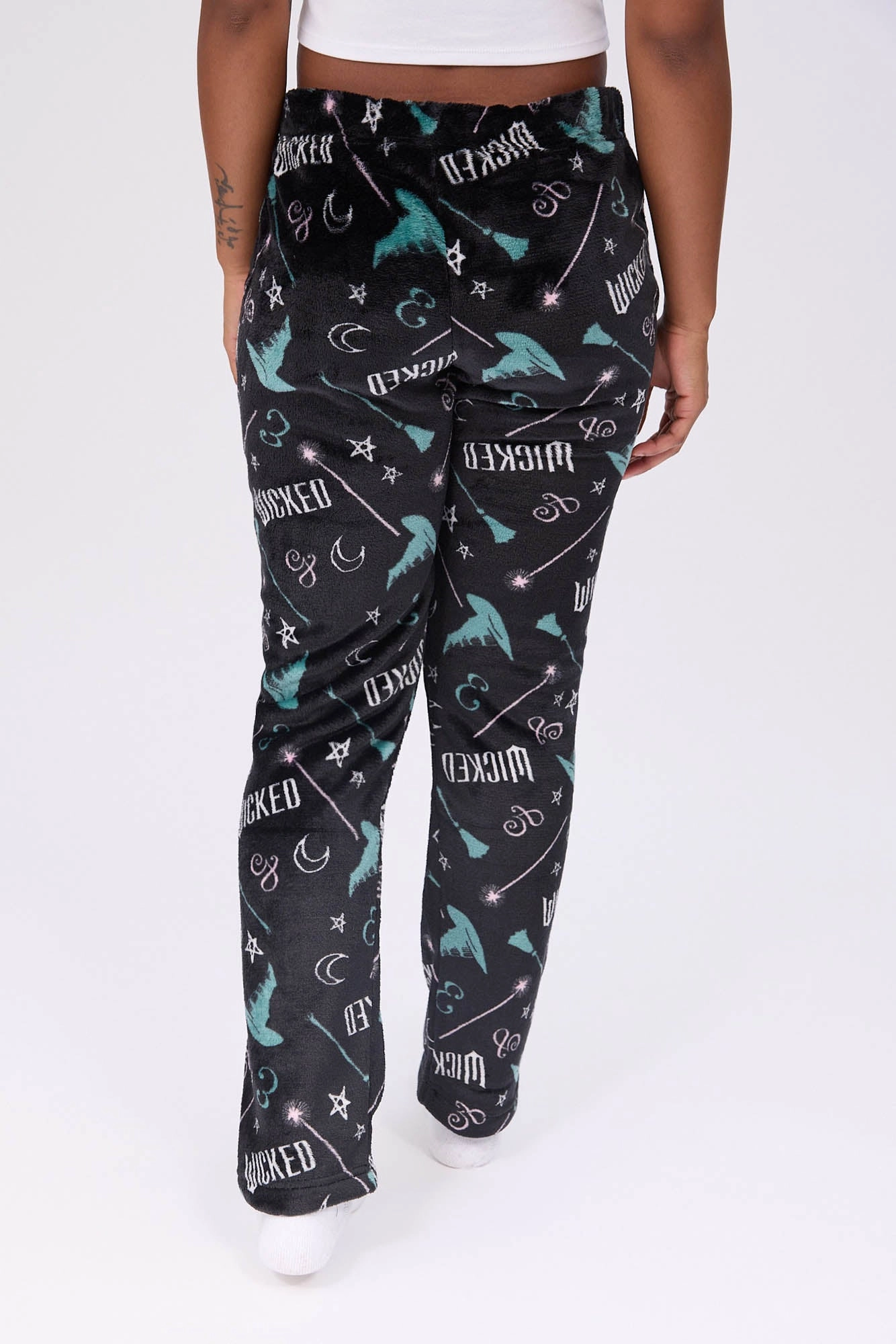 Wicked Star Printed Plush Pajama Pants