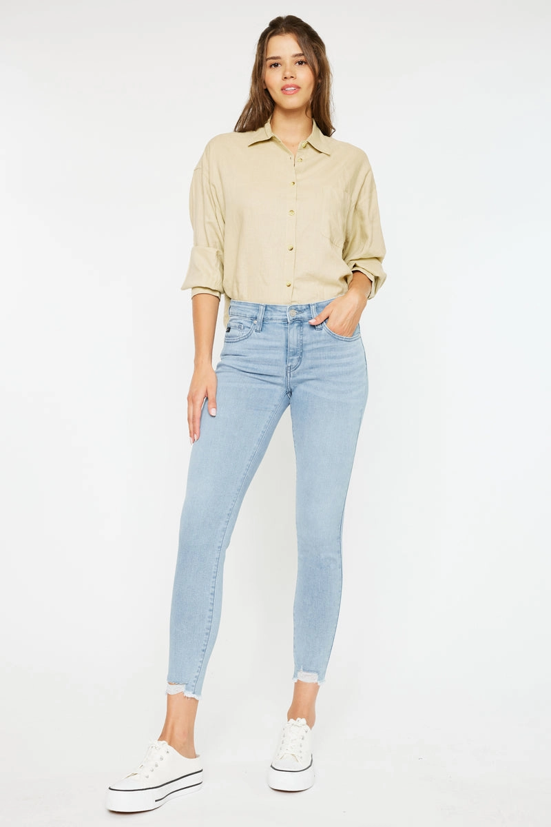 Willowbrook Essentials Mid Rise Ankle Skinny Jeans