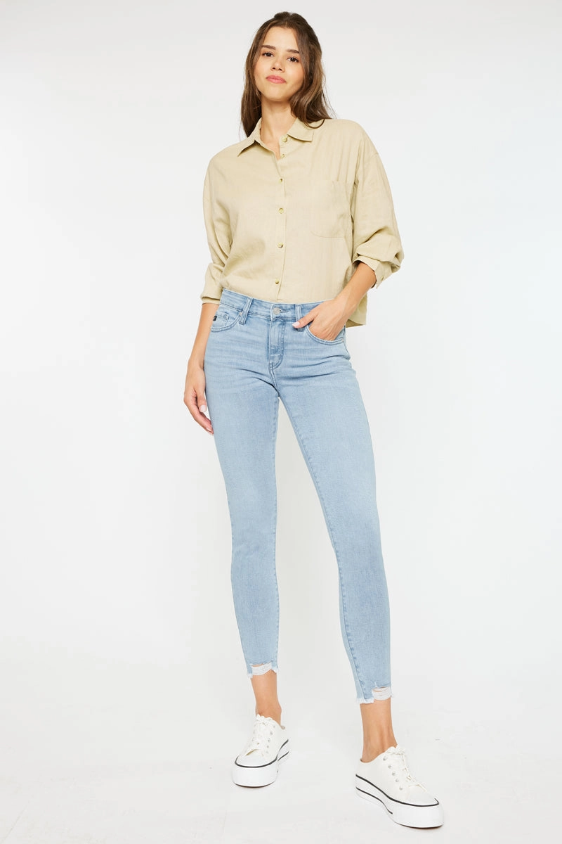 Willowbrook Essentials Mid Rise Ankle Skinny Jeans