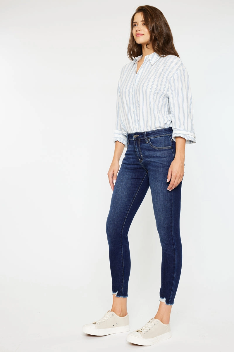 Willowbrook Essentials Mid Rise Ankle Skinny Jeans