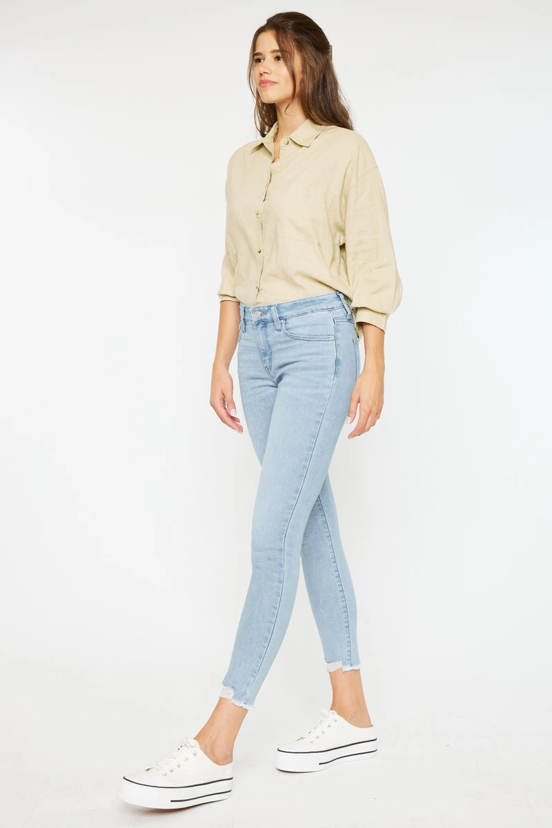 Willowbrook Essentials Mid Rise Ankle Skinny Jeans