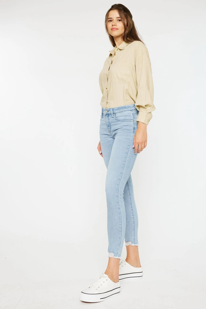 Willowbrook Essentials Mid Rise Ankle Skinny Jeans