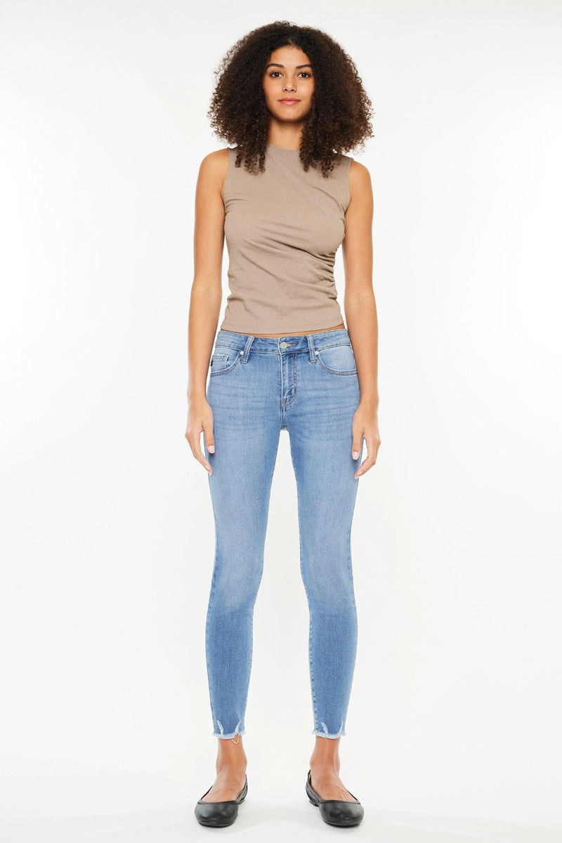 Willowbrook Essentials Mid Rise Ankle Skinny Jeans