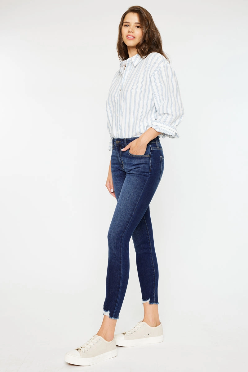 Willowbrook Essentials Mid Rise Ankle Skinny Jeans