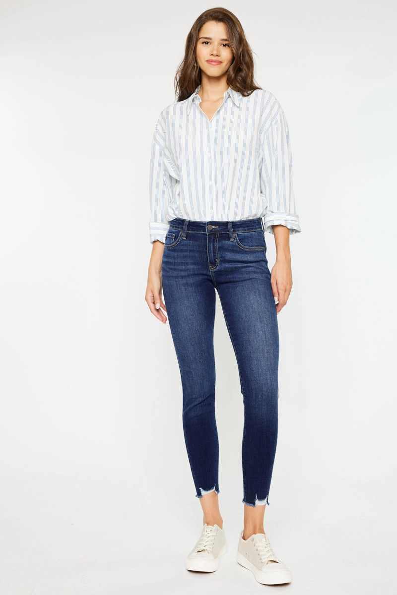 Willowbrook Essentials Mid Rise Ankle Skinny Jeans