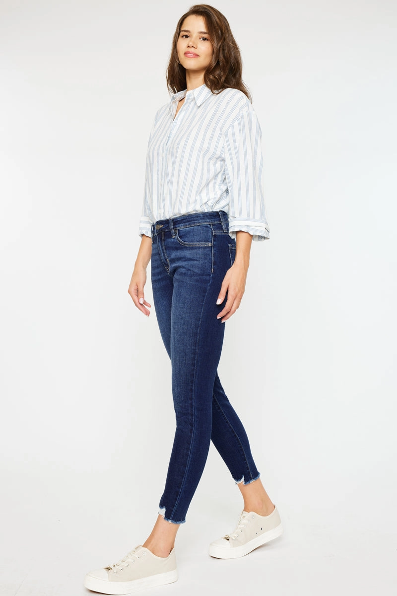 Willowbrook Essentials Mid Rise Ankle Skinny Jeans