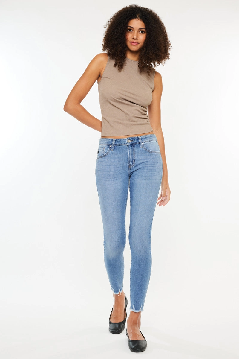 Willowbrook Essentials Mid Rise Ankle Skinny Jeans