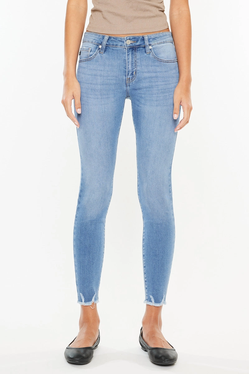 Willowbrook Essentials Mid Rise Ankle Skinny Jeans