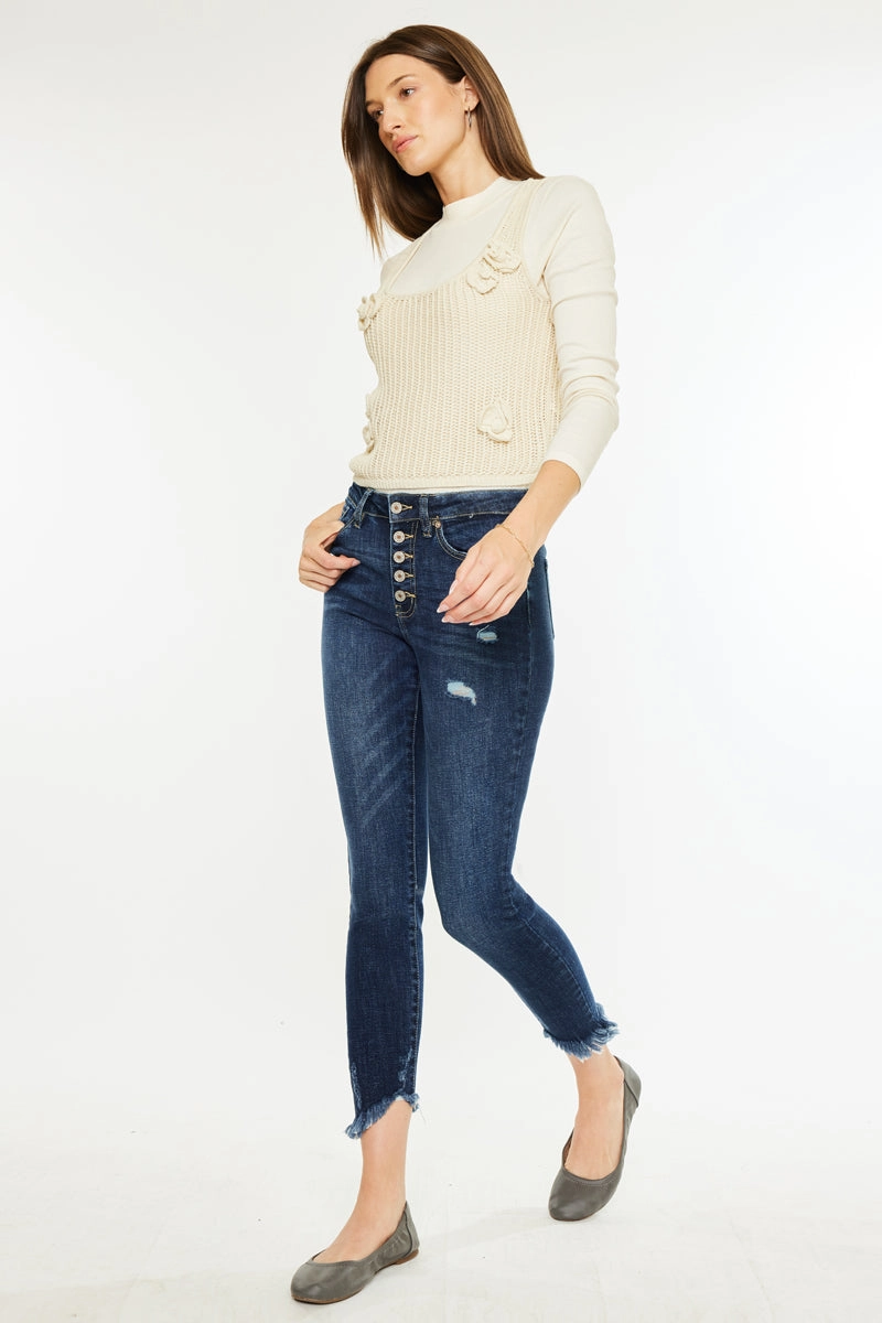 Winston High Rise Cropped Skinny Jeans