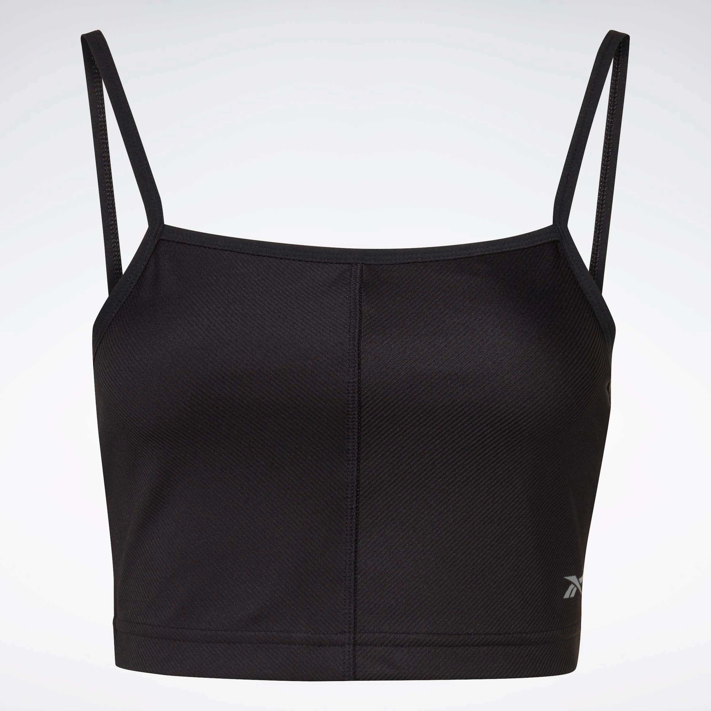Yoga Performance Rib Crop Top Black