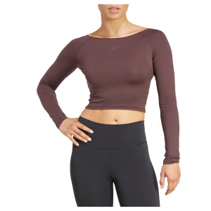 Yoga Scoop Neck Long Sleeve Pullover Shirt