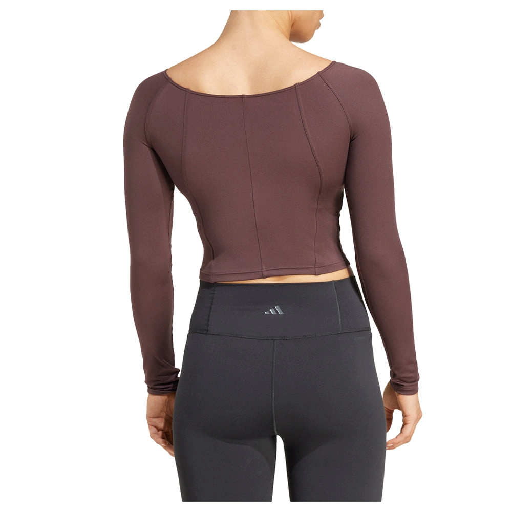 Yoga Scoop Neck Long Sleeve Pullover Shirt