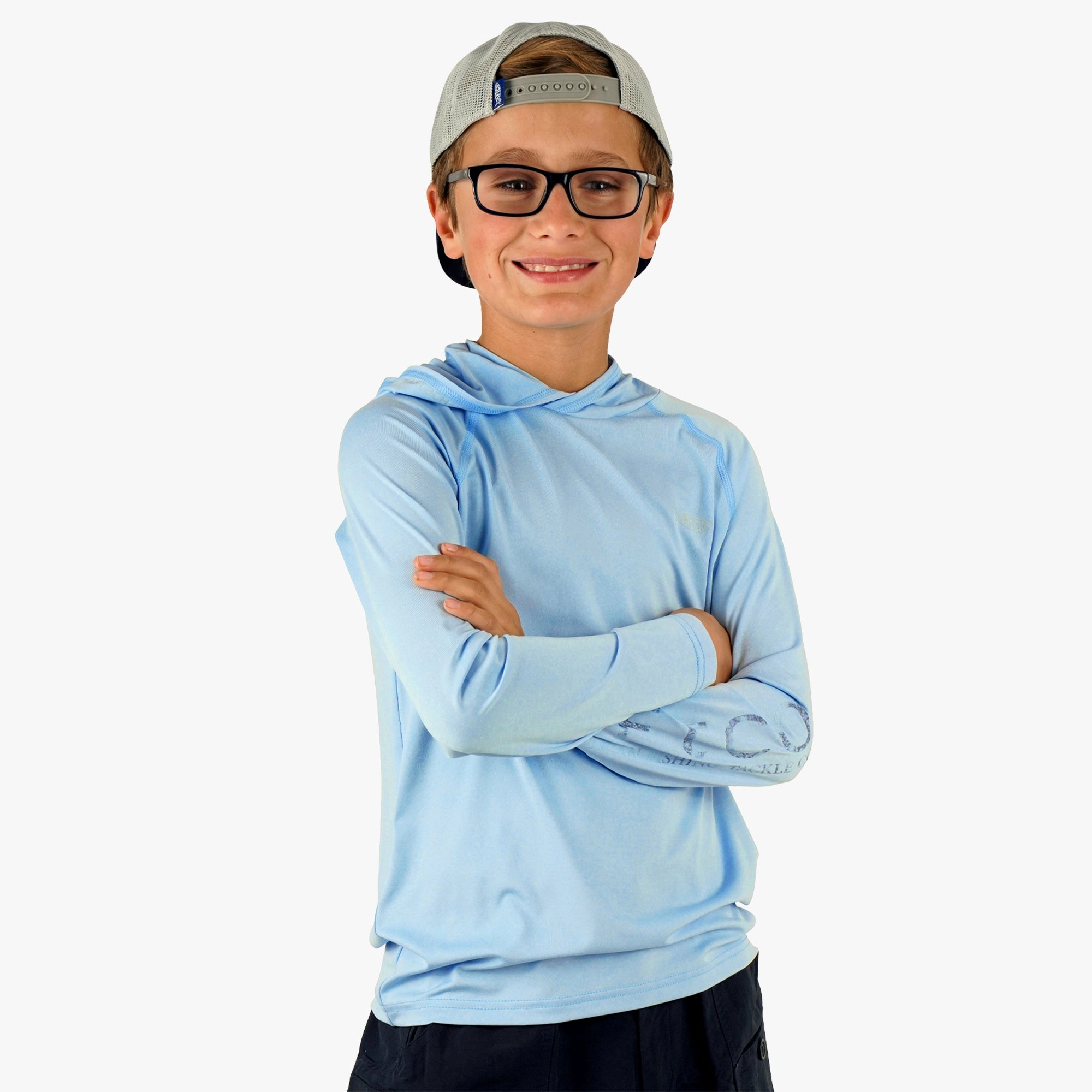 Youth Samurai Hood Performance LS Shirt