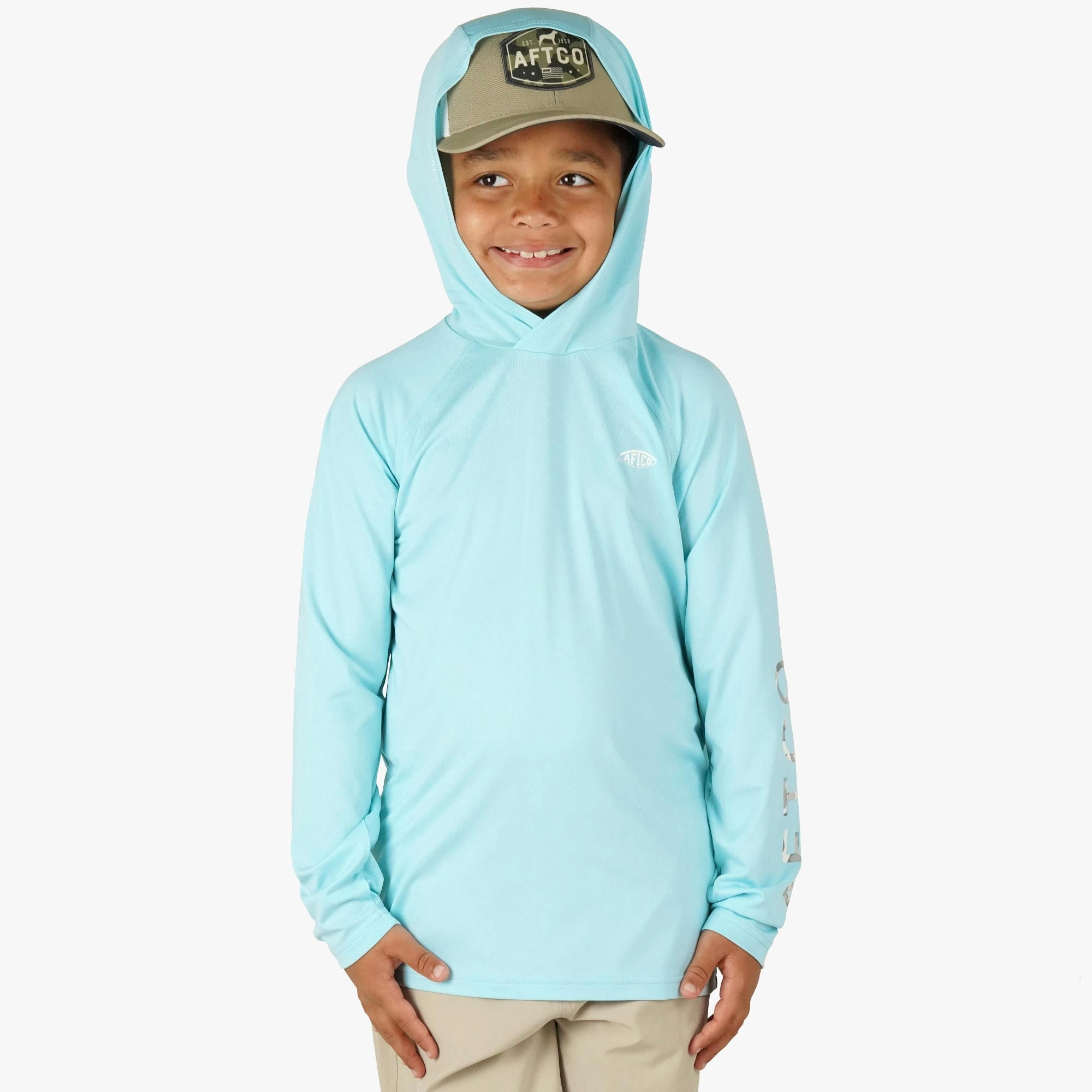Youth Samurai Hood Performance LS Shirt